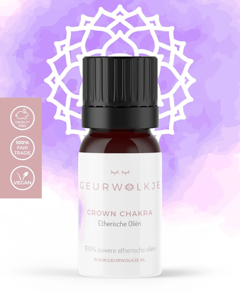 Kroon Chakra 7 – Sahasrara - Geurwolkje® Blend - 100% Etherische Olie - 5 ml
