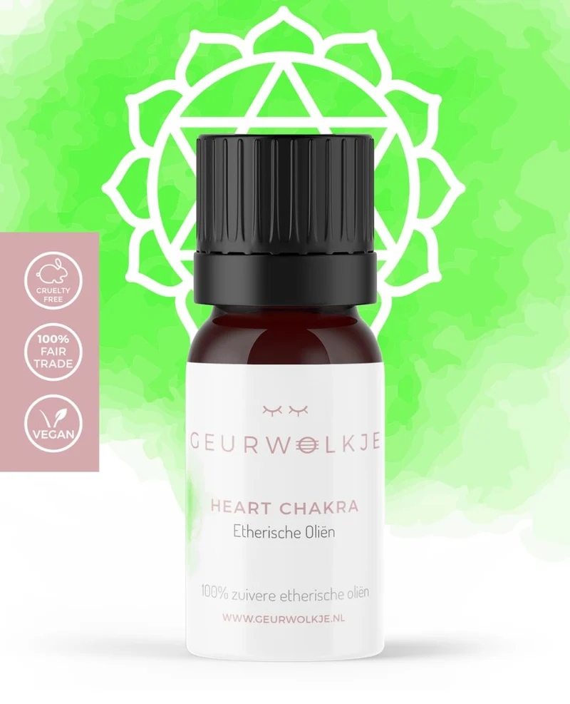 Hart Chakra 4 – Anahata - Geurwolkje® Blend - 100% Etherische Olie - 5 ml