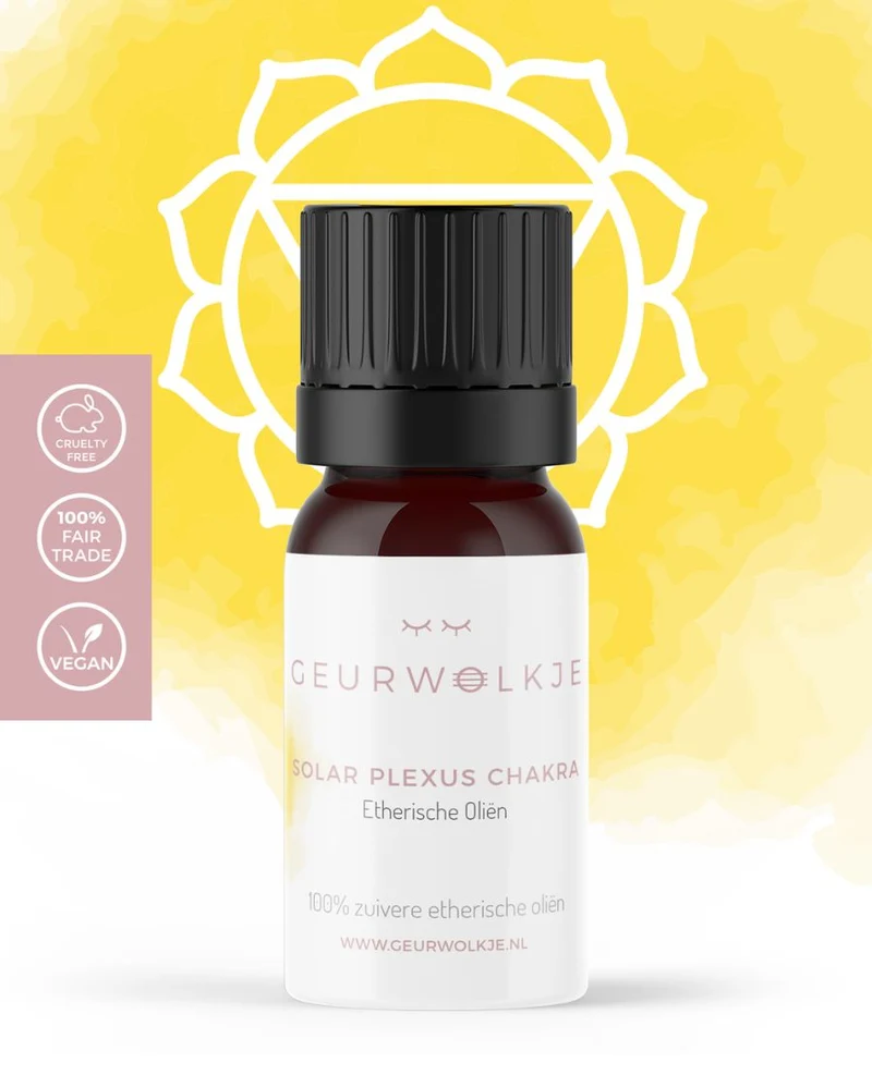 Solar Plexus Chakra 3 - Manipura - Geurwolkje® Blend - 100% Etherische Olie - 5 ml