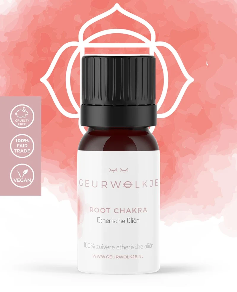 Root Chakra 1 – Muladhara - Geurwolkje® Blend - 100% Etherische Olie - 5 ml