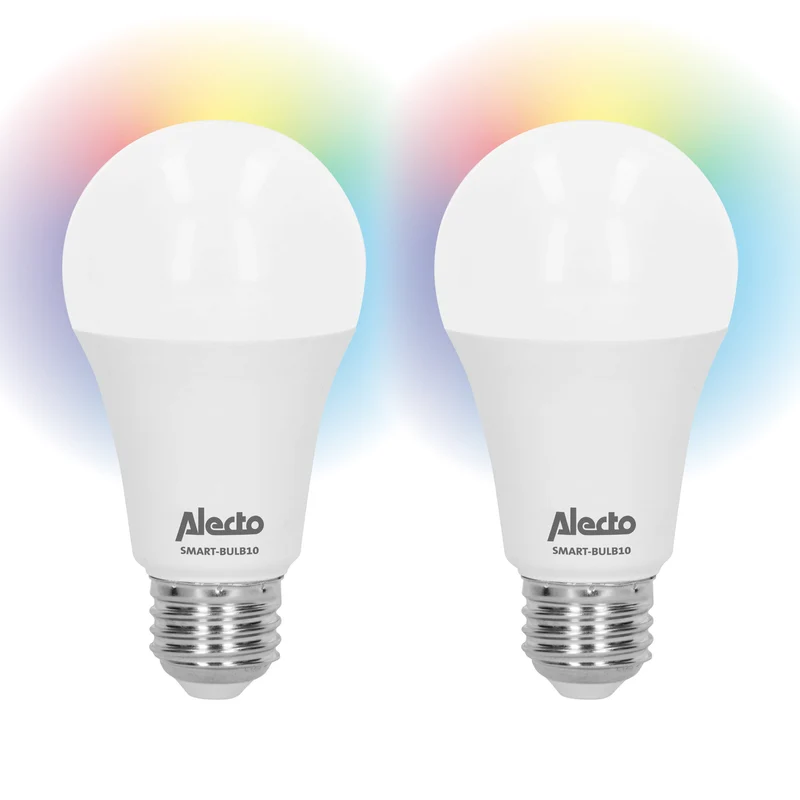 Alecto SMART-BULB10 2 - Slimme LED kleurlamp met wifi - 2-pack