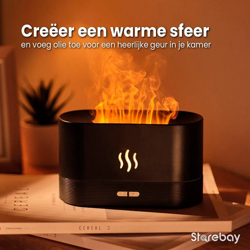 FlameAromaDiffuser | Ontspan en creëer een romantische sfeer in huis