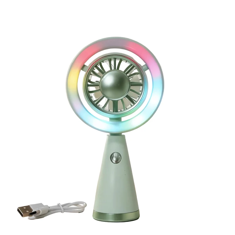 Draagbare Handventilator met RGB-Verlichting Modern Design