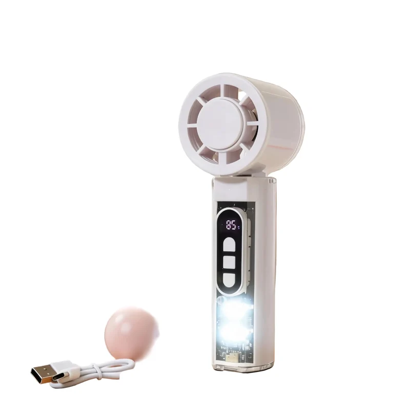 Draagbare Handventilator met Temperatuurdisplay