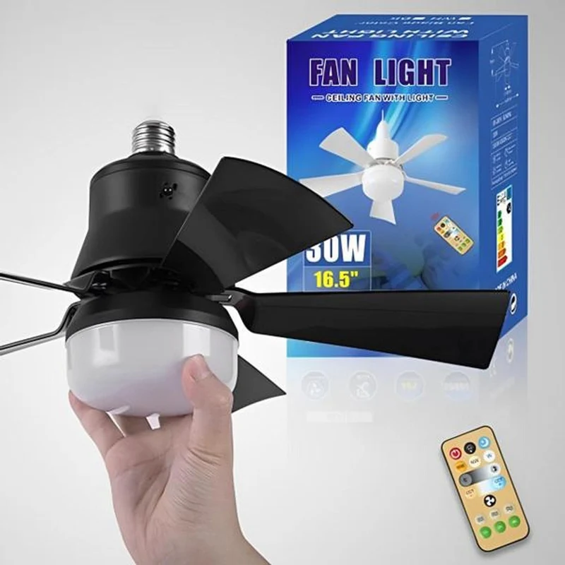 Plafondventilator met LED-verlichting en afstandsbediening