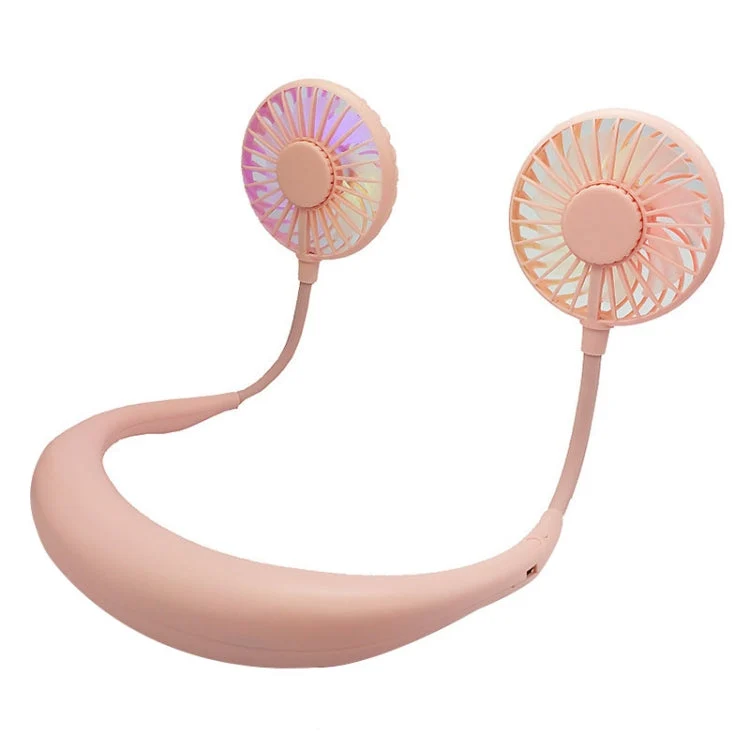 Draagbare Mini Ventilator met LED Verlichting