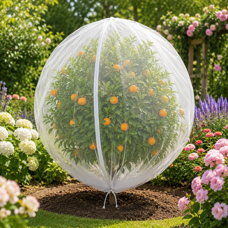 Beschermhoes voor Fruitbomen met Trekkoord