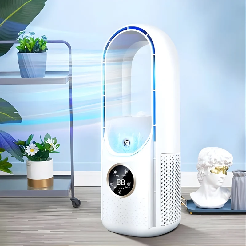 Mobiele Aircooler met LED-Display – Compact Koelsysteem voor Bureau of Tafel | Sansoti