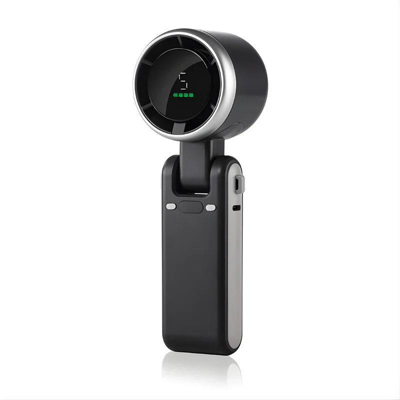 Inklapbare Handventilator met Digitaal Display – 3-in-1 Draagbare Ventilator met 5 Snelheden | Sansoti