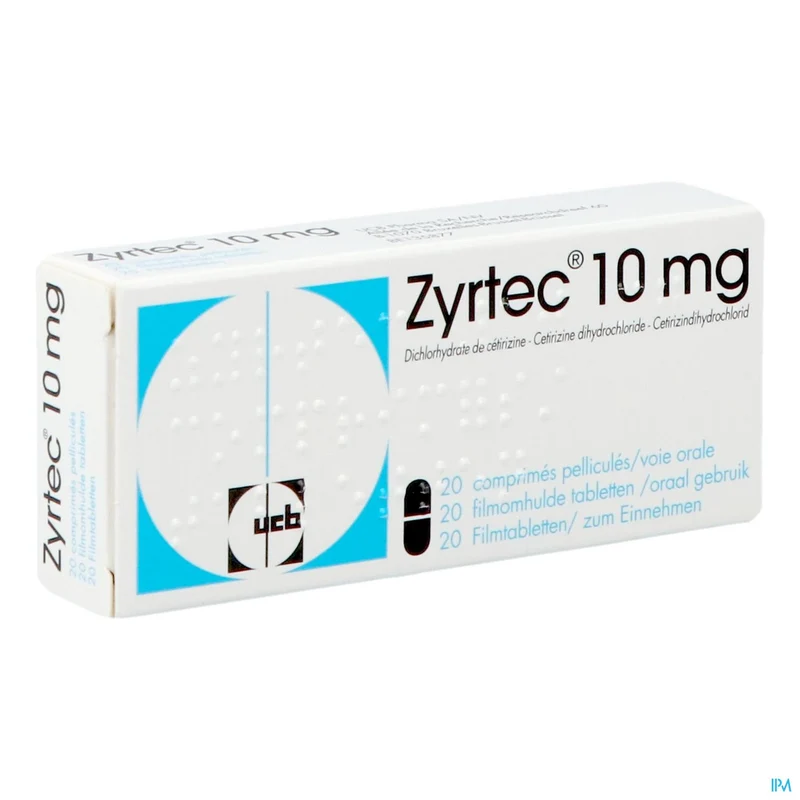 Zyrtec 10mg | 20 filmomhulde tabletten | Allergie