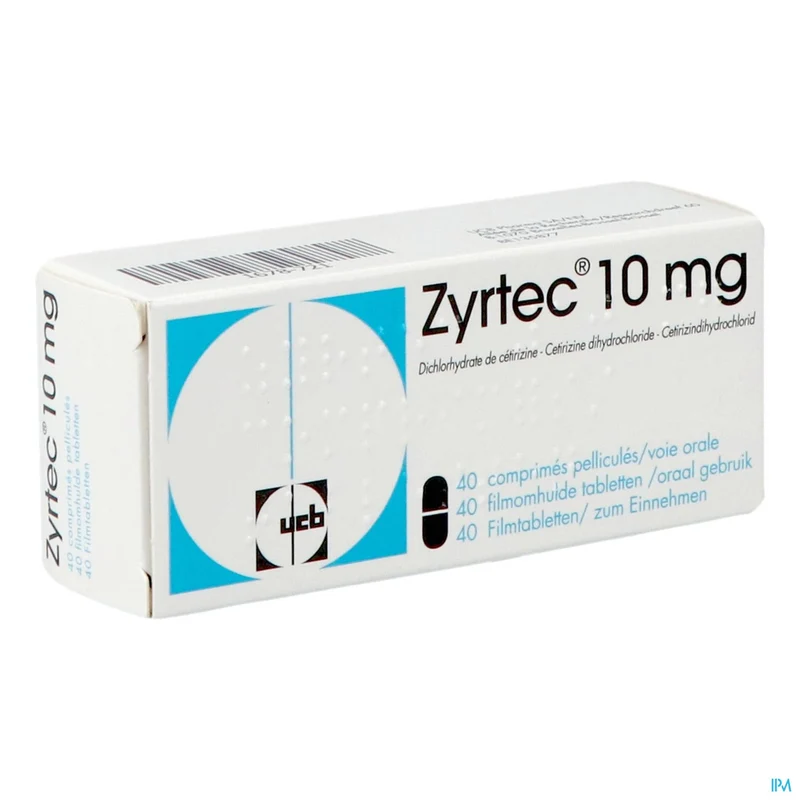 Zyrtec 10mg | 40 filmomhulde tabletten | Allergie