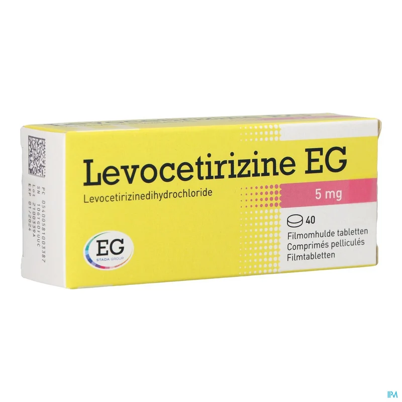Levocetirizine EG 5mg | 40 filmomhulde tabletten | Allergie