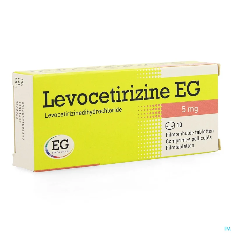 Levocetirizine EG 5mg | 10 filmomhulde tabletten | Allergie
