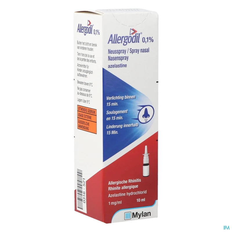 Allergodil 0,1% | 10ml neusspray | Allergie