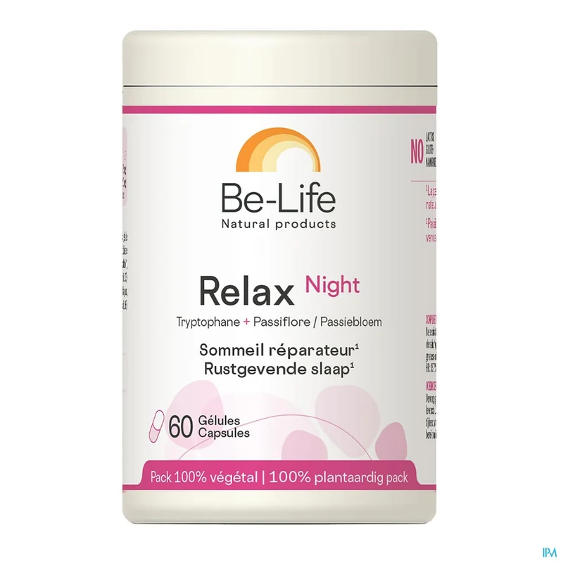 Be Life Relax Night Mineral Complex - Ontspannende Slaapgel met Passiebloem en Tryptofaan