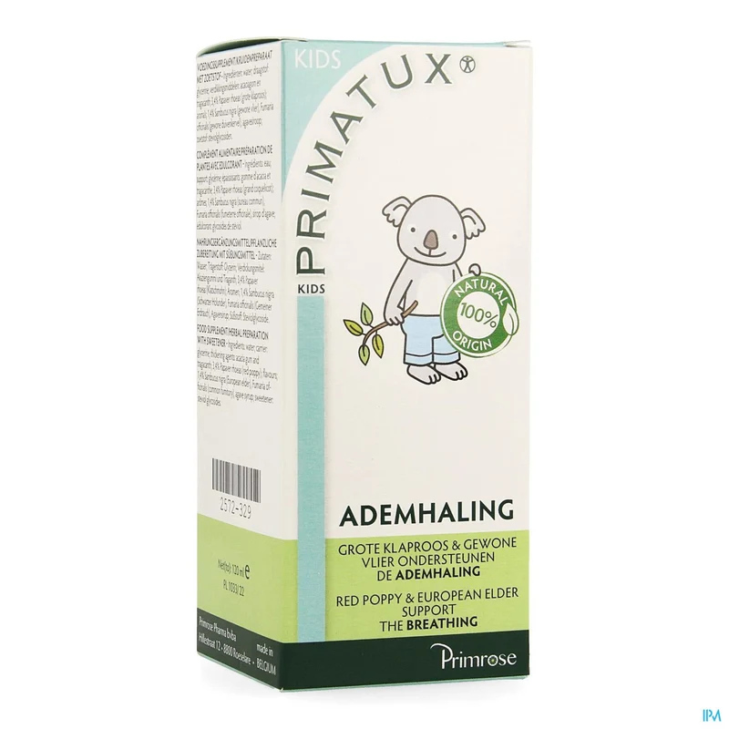 Primatux Kids | 120ml siroop | Ademhalingsondersteuning kinderen