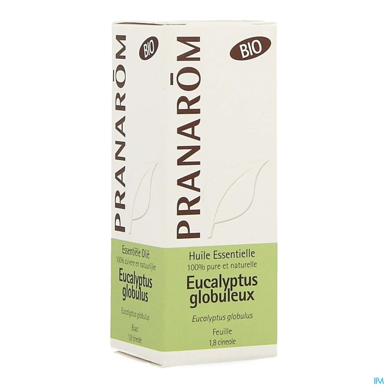 Pranarom Eucalyptus Globulus Bio Essentiële Olie 10ml - 100% Natuurlijk, Krachtig Ontsmettend