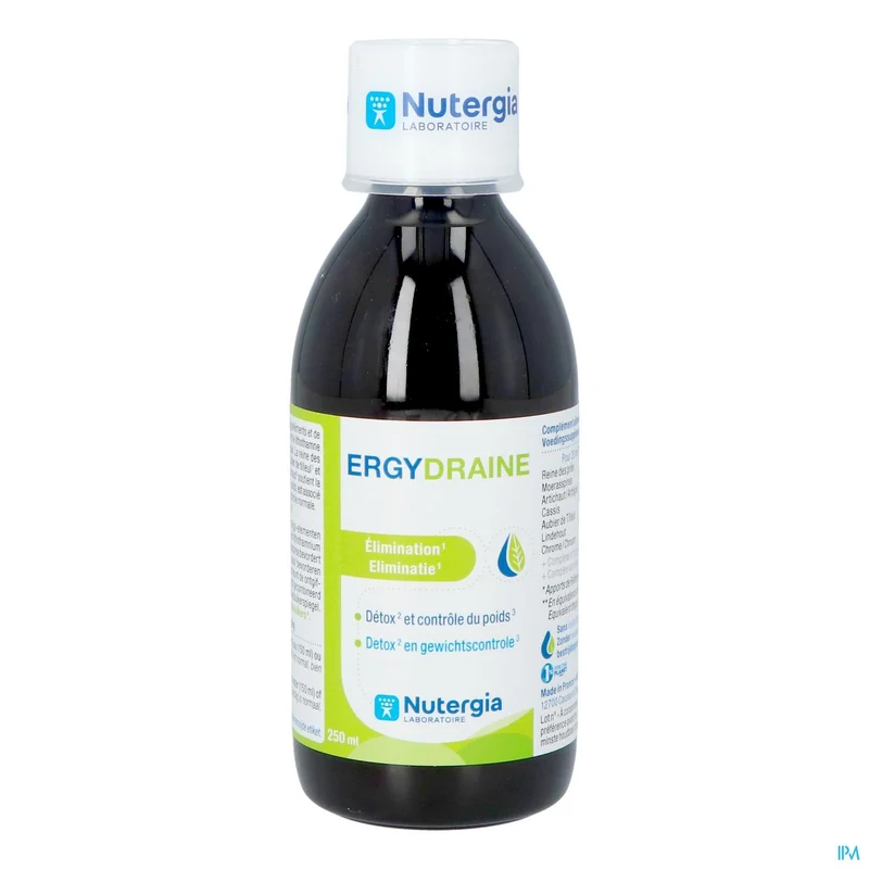 Ergydraine Ontgiftingssupplement 250ml - Natuurlijke Lever- en Nierondersteuning