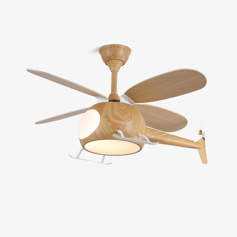 Moderne Plafondventilator met Verlichting Aviara Breeze – Ø70×H30 cm – 6 Snelheden – LED 35W – Walnoot & Houtkleur – Afstandsbediening – Kinderkamer & Woonkamer | Sansoti