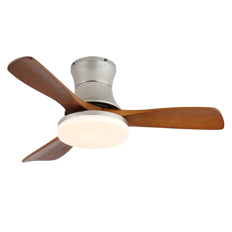 Moderne plafondventilator met verlichting in messing en hout – 106 cm Ø – Scandinavisch geïnspireerd design met 6 snelheden | Sansoti