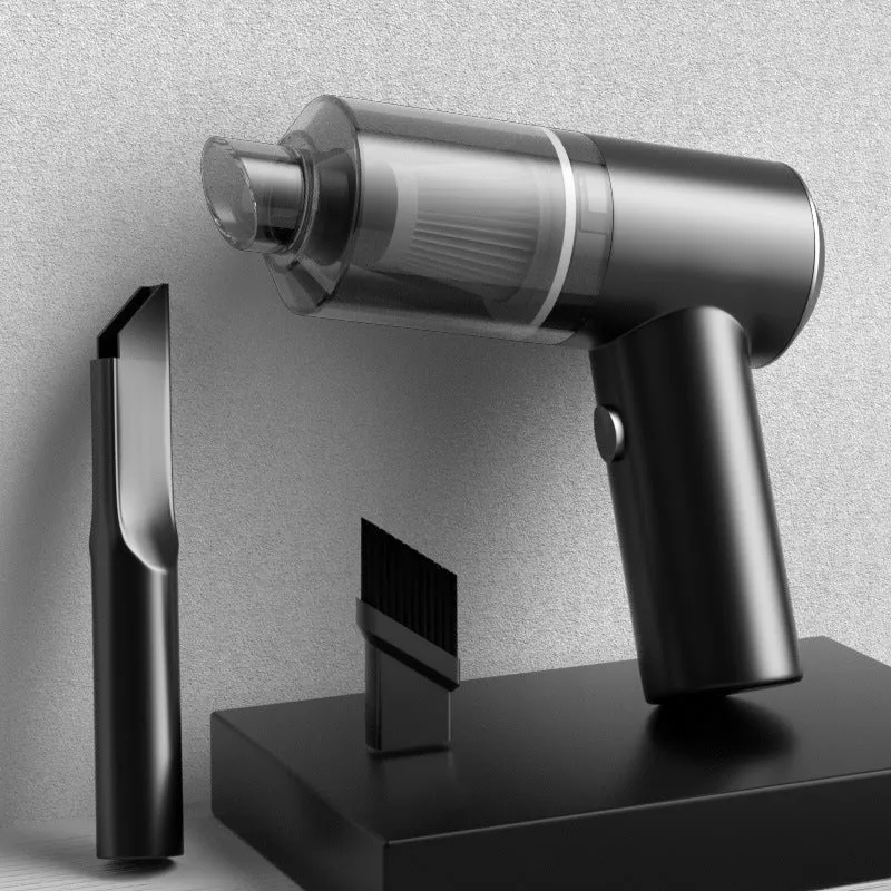 Draadloze Handstofzuiger Compact Mini Stofzuiger voor Bureau Auto en Thuis Oplaadbaar Klein Opbergbaar USB Tafelzuiger Autostofzuiger | Sansoti