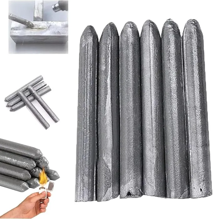 Aluminium Lasstaafset (10 Stuks) – Repareer Metalen Oppervlakken met Aansteker of Brander | Sansoti