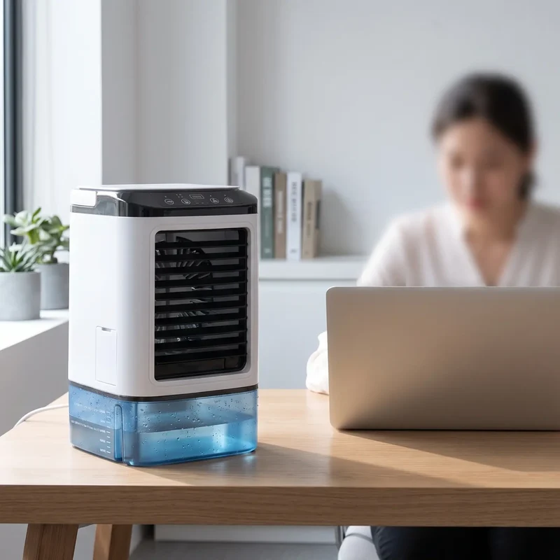 Draagbare Luchtkoeler met Ultrasone Technologie en 3 Snelheden voor Optimale Verkoeling | Sansoti