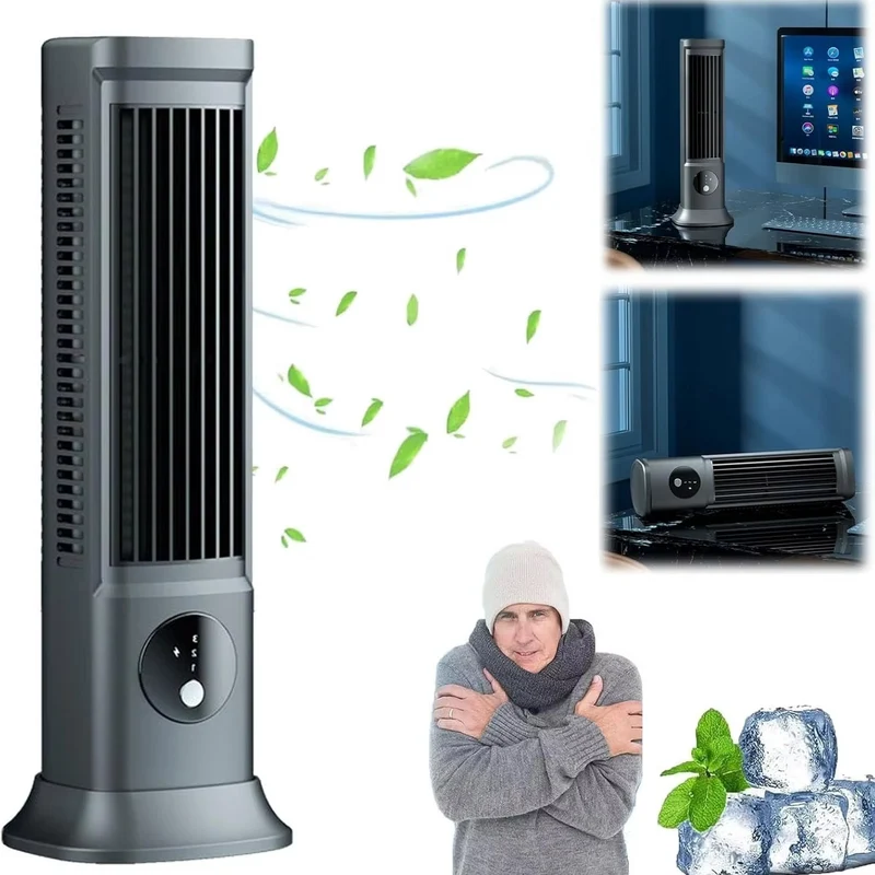 Draagbare Aircooler 3 Snelheden Fluisterstil Ventilator met Luchtvochtigheid voor Slaapkamer en Kantoor | Sansoti