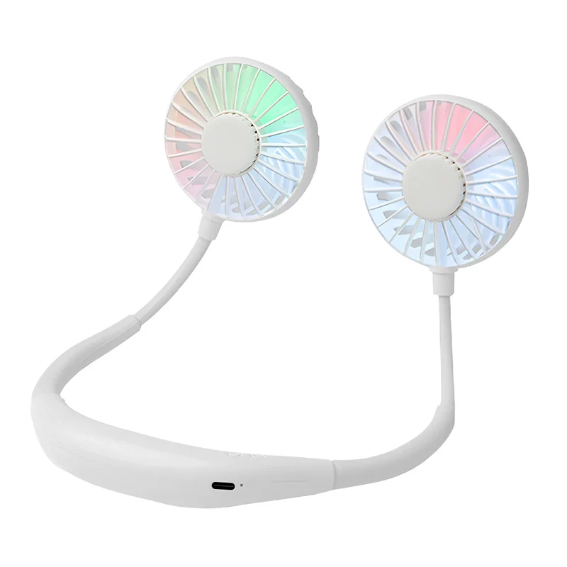 Unisex Nekventilator Draagbaar Met 3 Snelheden Handsfree Koeling