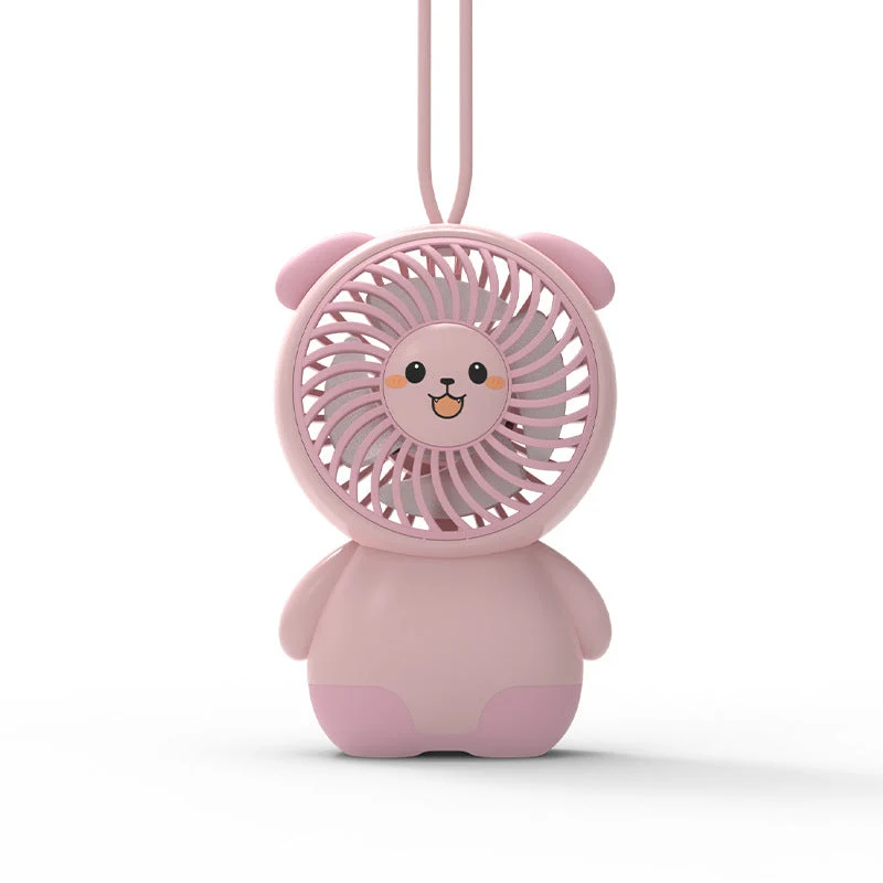 Unisex Draagbare Handventilator Dierenthema Compact