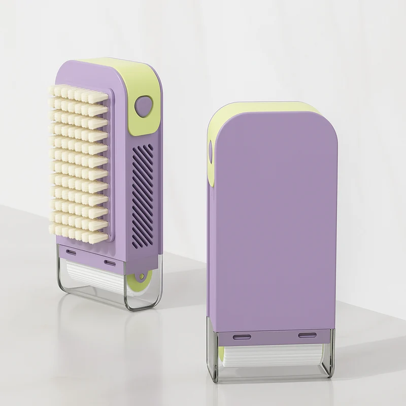 Reisvriendelijke Zeepdispenser Keuken met Reinigingsborstel 2-in-1 Ontwerp