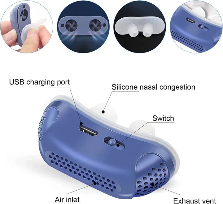 Micro CPAP Anti-Snurkapparaat voor Comfortabel Slapen