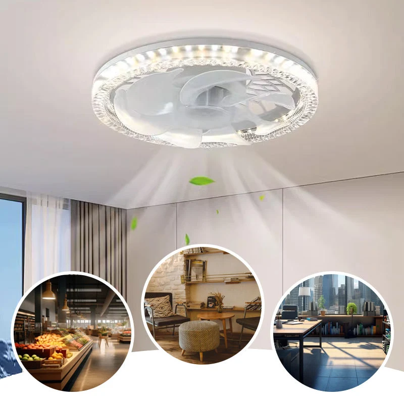 Ventilator met Verlichting – Rustgevend Licht en Koele Bries – Afstandsbediening – 4 Standen | Sansoti