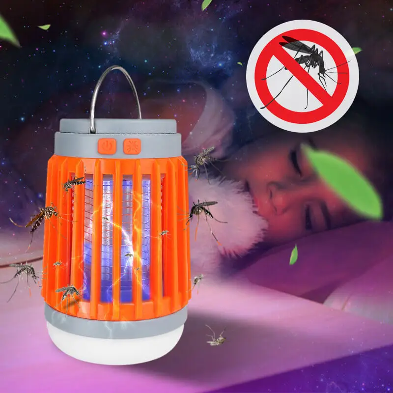 UV-Lamp tegen Muggen en Insecten | Oplaadbaar | Zonne-Energie | Draagbaar | Sansoti