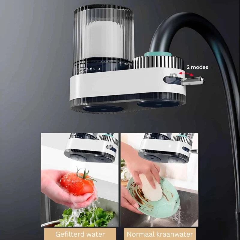 Kraanwaterfilter met Meerfase Filtratie | Direct Zuiver Water uit de Kraan | Sansoti