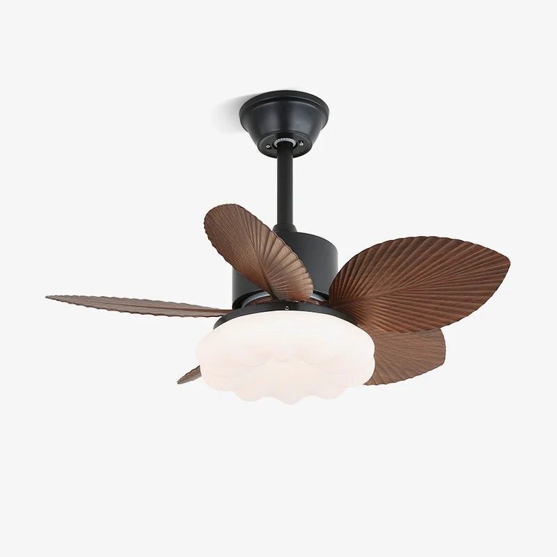 Plafondventilator met Verlichting — Tropisch Houten Design — Ø75cm — 6-Standen Bediening | Sansoti