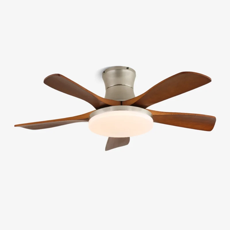 Brevo Plafondventilator met Verlichting – Natuurlijke Houten Bladen & Stijlvolle Verlichting | Sansoti