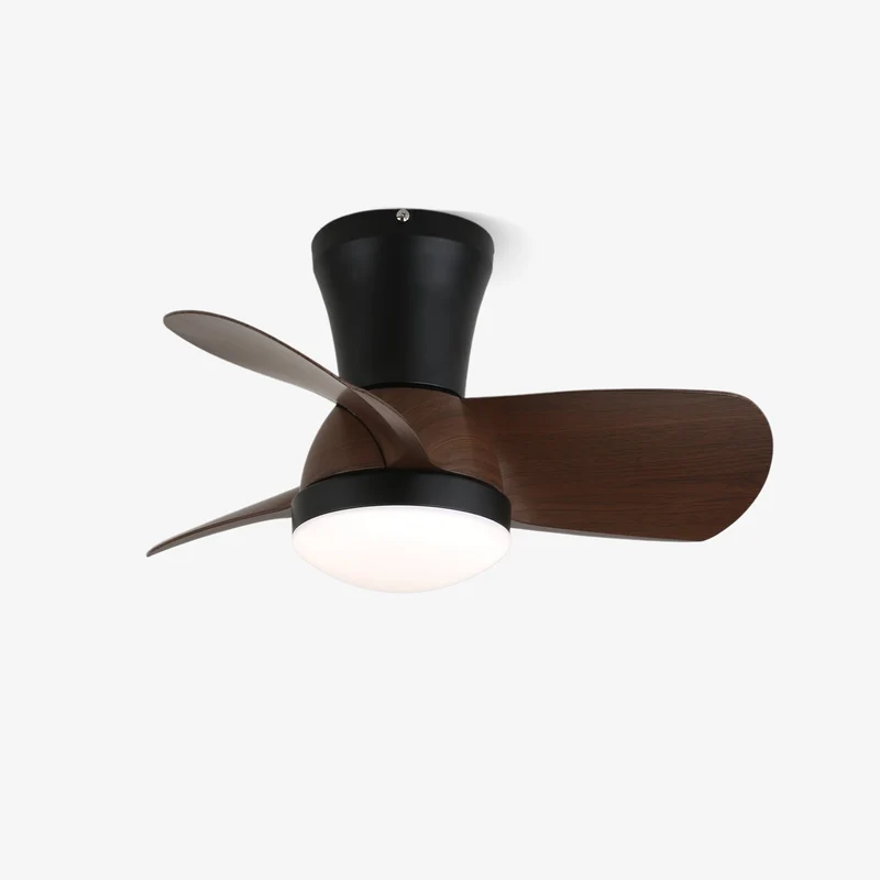 Moderne Plafondventilator met Verlichting in Hout en Wit Ø61 cm – Stille Ventilator met LED 24W, 6 Snelheden en Afstandsbediening voor Woonkamer, Slaapkamer of Kantoor | Sansoti