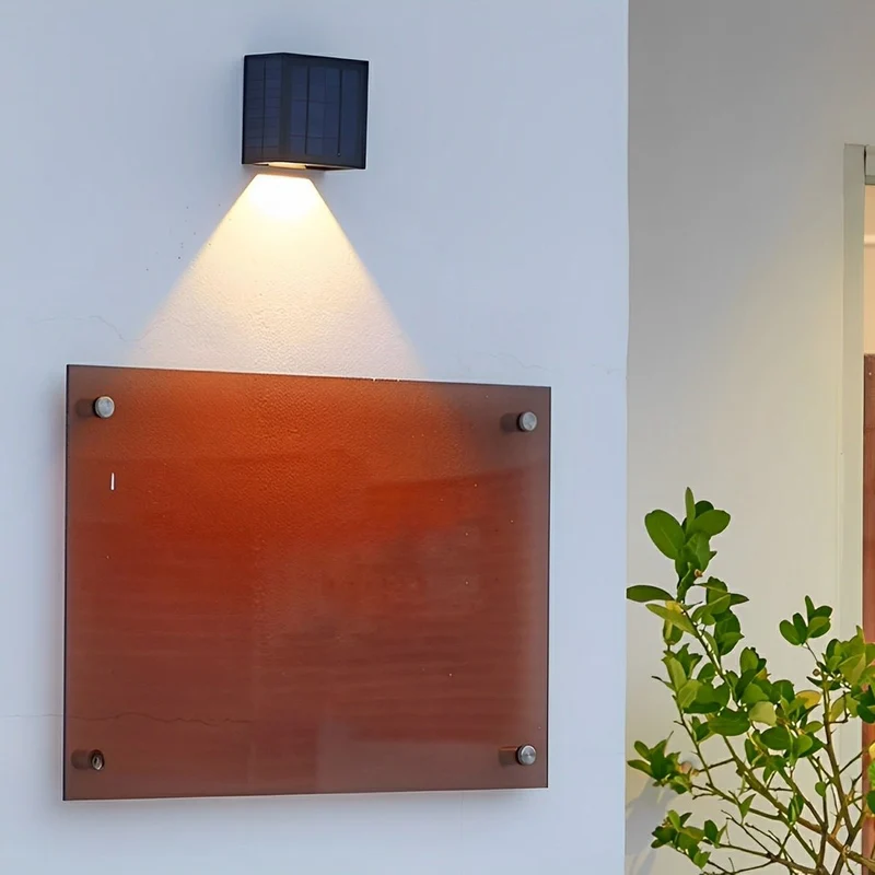 Buiten LED Wandlamp Kubus Aluminium Zwart 12W IP65 Op-en-Neer Verlichting Gevel Opbouw Tuinverlichting Buitenwandlamp Modern Minimalistisch | Sansoti