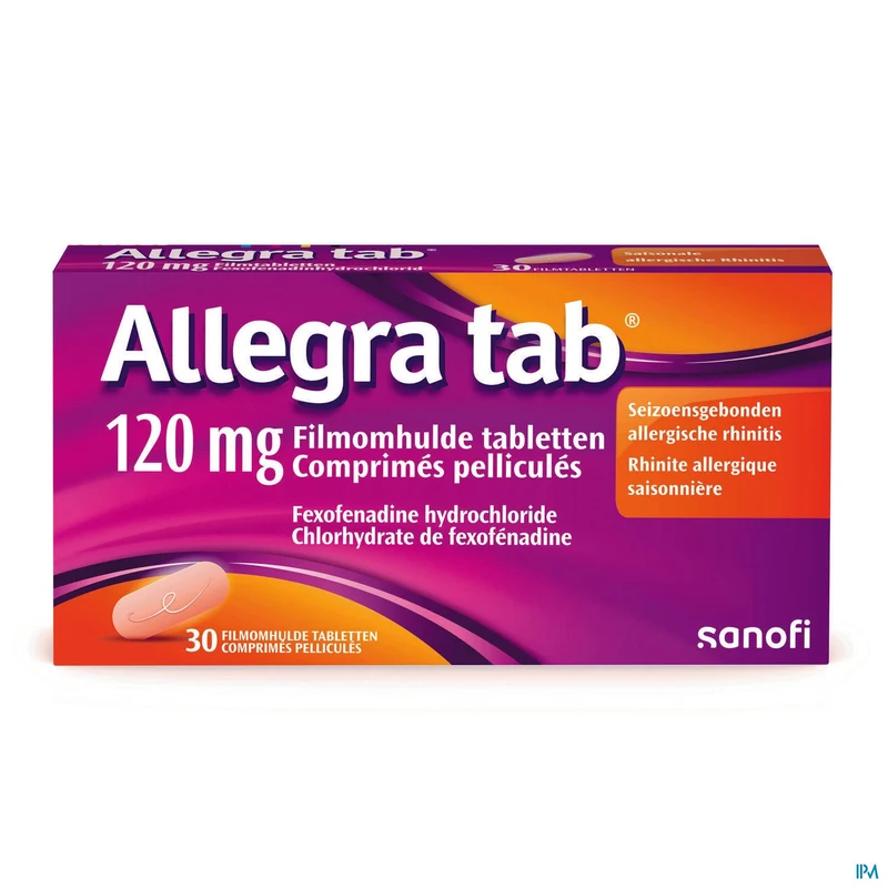 Allegra tab 120mg | 30 filmomhulde tabletten | Allergie