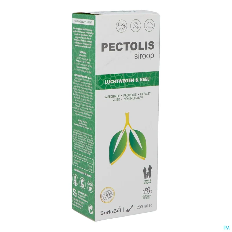 Soria Pectolis Siroop 200ml | Plantaardige Keelverzachting voor Jong en Oud