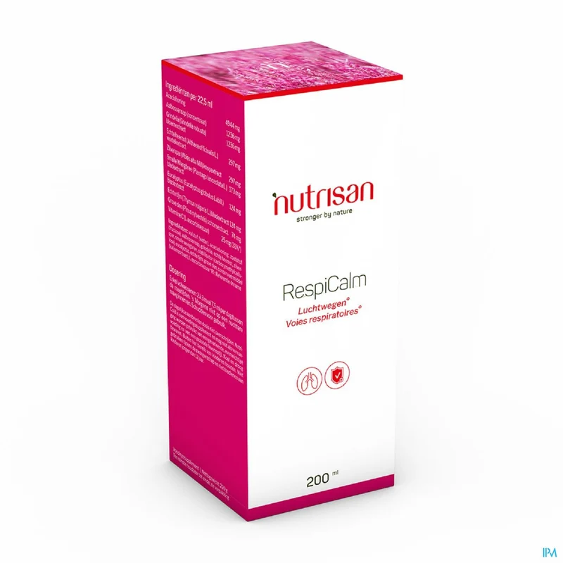 Nutrisan Respicalm Siroop 200ml | Natuurlijke Ondersteuning Luchtwegen & Immuunsysteem