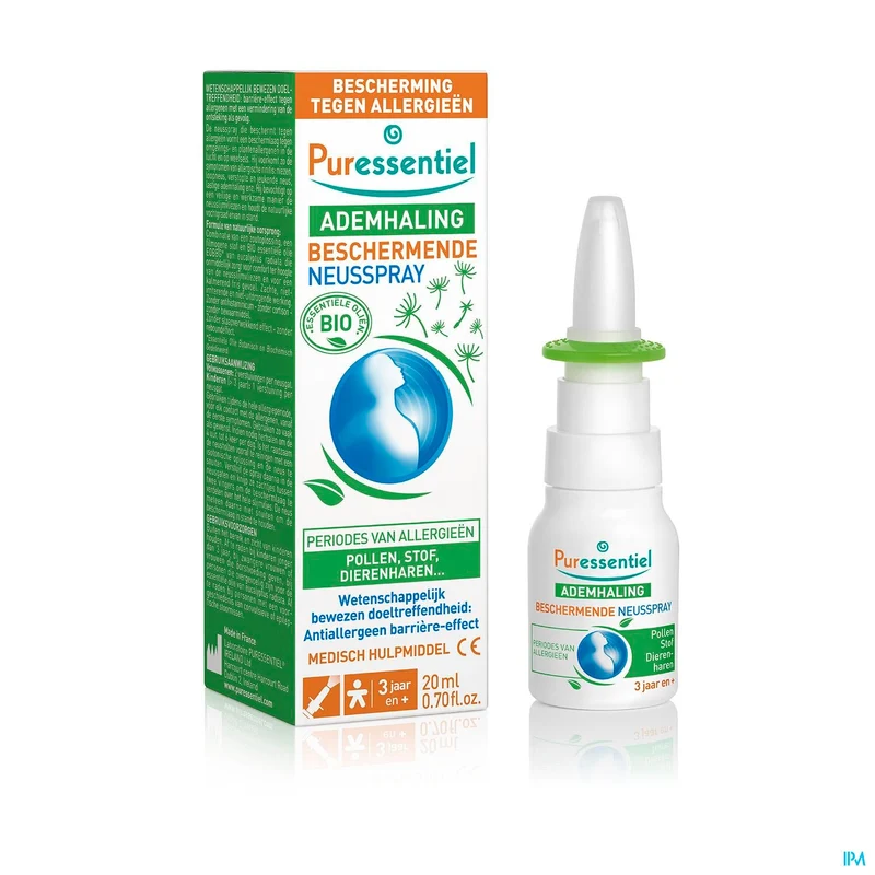 Puressentiel Adem Neusspray Bescherming 20ml - Allergiepreventie & Neusvochtbalans
