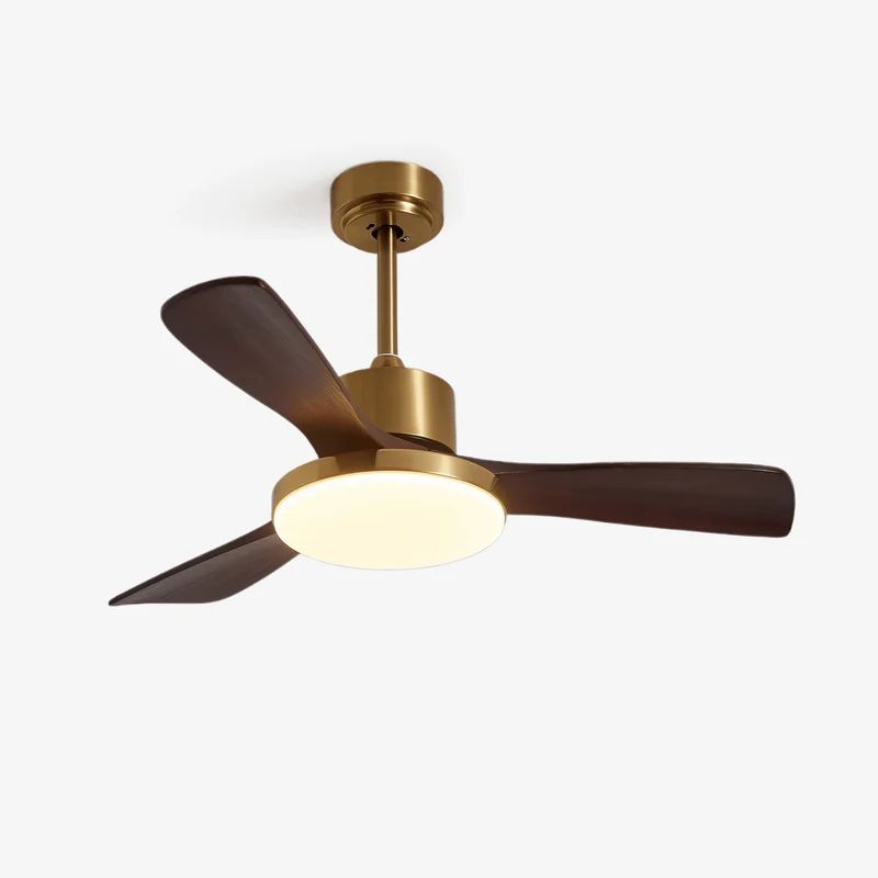 Moderne Plafondventilator met Verlichting – Houten Bladen & Afstandsbediening | Sansoti