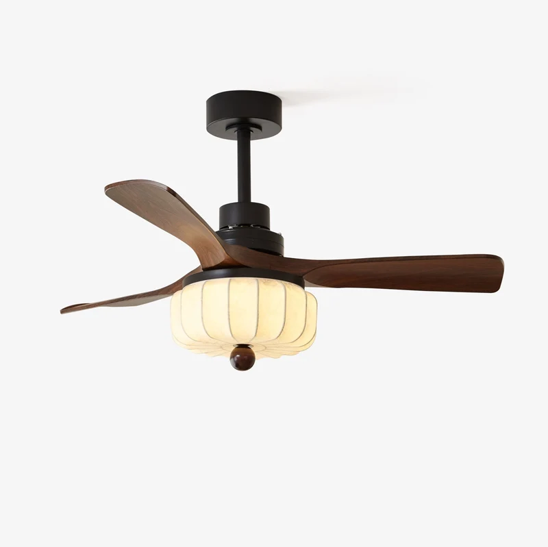 Vintage Plafondventilator met Verlichting en Afstandsbediening – Modern Design met 6 Snelheden | Sansoti