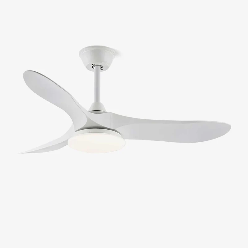 Scandinavische Plafondventilator met Verlichting | Moderne Ventilator met LED | Afstandsbediening & 6 Snelheden | Zwart Wit Houtnerf | Voor Slaapkamer Woonkamer | 106/132 cm | Sansoti