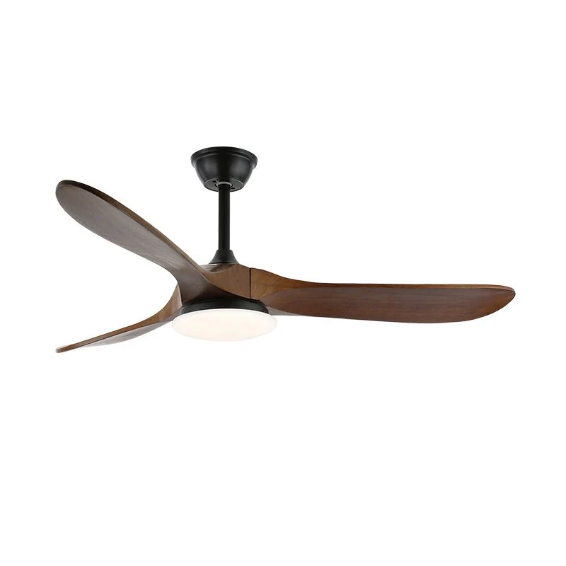 Scandinavische Plafondventilator met Verlichting | Moderne Ventilator met LED | Afstandsbediening & 6 Snelheden | Zwart Wit Houtnerf | Voor Slaapkamer Woonkamer | 106/132 cm | Sansoti