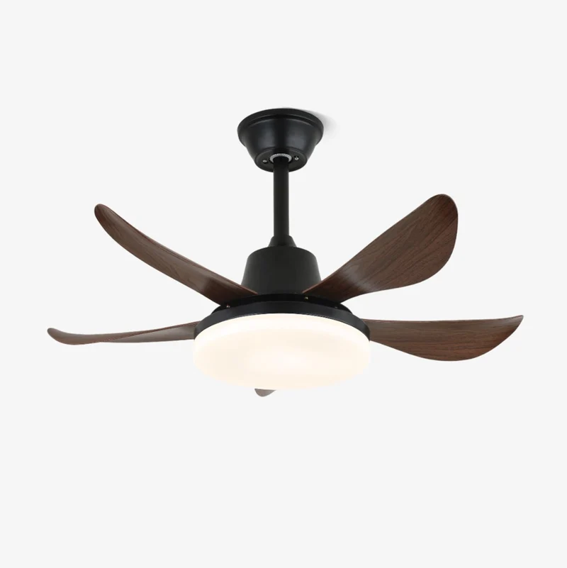 Plafondventilator met Verlichting 91cm – Modern Design met Hout-Effect Bladen & LED – 6 Snelheden – Met Afstandsbediening | Sansoti