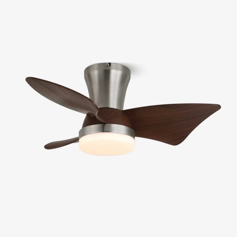 Moderne Plafondventilator met Verlichting – Houtlook & LED 24W | Stil & Afstandsbediening | Sansoti