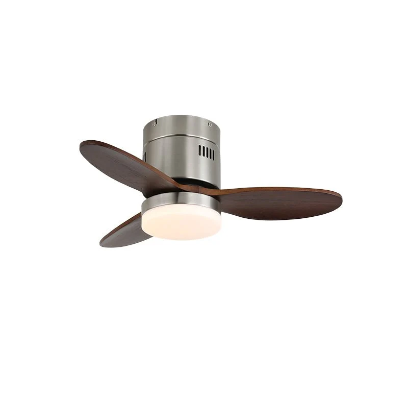 Plafondventilator met Verlichting Moderne Minimalistische Houtlook | Sansoti